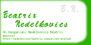 beatrix nedelkovics business card